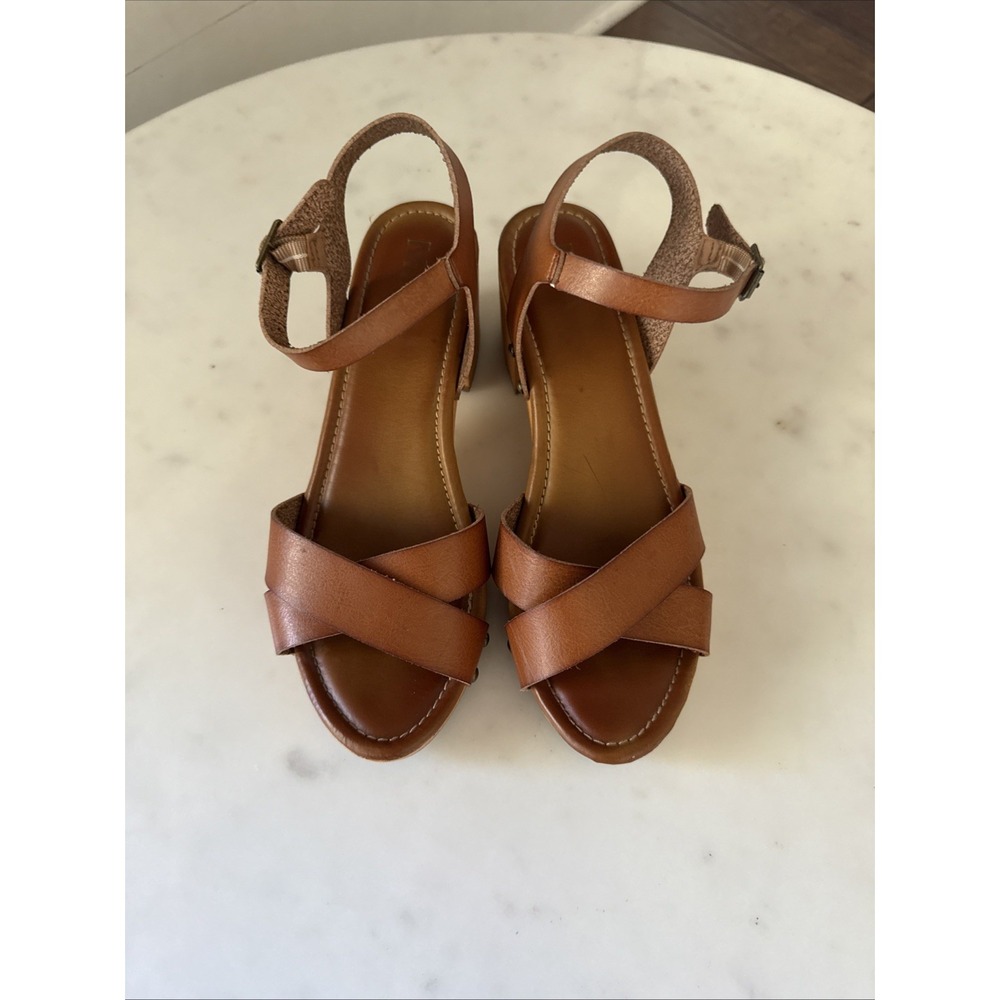 MIA Susan Women's Platform Boho Clog Brown Sandals Size 8.5